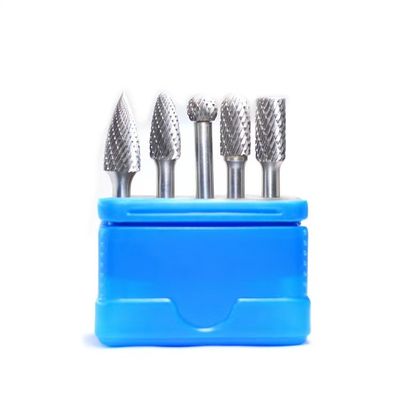 좋은 가격 5pcs 탄화탄소 Burr 세트 표준 이중 절단 Burr 텅스텐 탄화탄 1/4 턱 지름 온라인