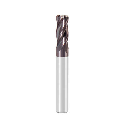 좋은 가격 8mm HRC60 4 플루트 반지름 끝 밀 컷어 금속 AITiN 코팅 온라인