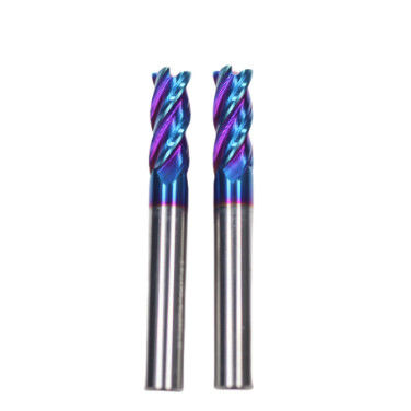 좋은 가격 12mm Dia 12*45*12*100L-4F 평면 끝 밀 TiAISiNX 스틸 및 주철을 위한 평면 끝 밀 온라인