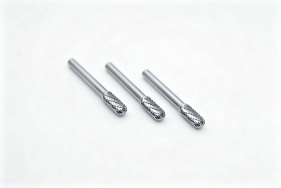 좋은 가격 9.5mm 다이아 맞춤형 실린더 반지름 탄화물 Burrs 6mm 턱 표준 이중 절단 온라인